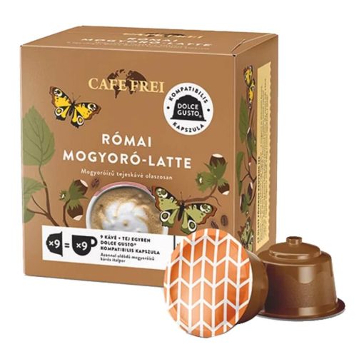 Café Frei, Dolce-Gusto Római-mogyoró-latte kávékapszula, 9db kapszula/dobozos kiszerelésben