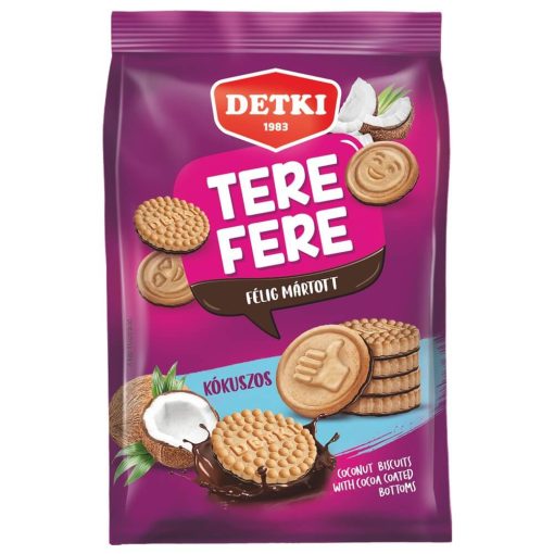 Detki Tere-Fere, Kókuszos étbevonós teasütemény, 150g