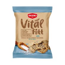 Detki Vitál-Fitt, teljeskiőrlésű kréker sós, 100g
