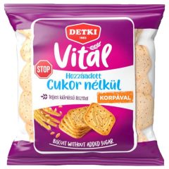 Detki Vitál, háztartási keksz cukor stop, 180g