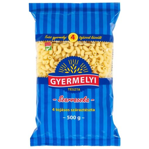 Gyermelyi Szarvacska, 4 tojásos száraztészta 500 g