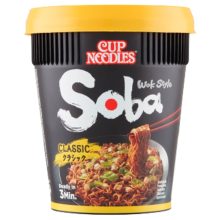 Nissin Soba Poharas instant tésztaétel klasszikus ízesítéssel - 90 g