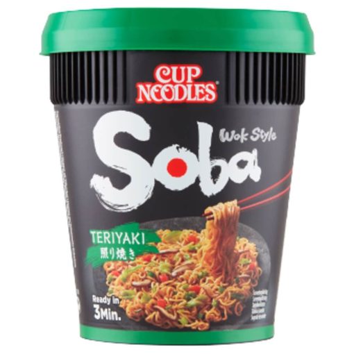 Nissin Soba Poharas instant tésztaétel teriyaki ízesítéssel - 90 g