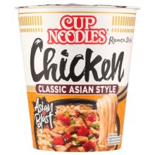 Nissin Cup Noodles poharas instant tésztaleves ízletes csirke ízesítéssel - 63 g