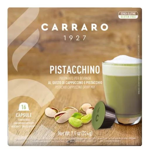Carraro Pistacchino - 16 db kapszula/doboz kiszereléssel (Dolce Gusto kompatibilis)