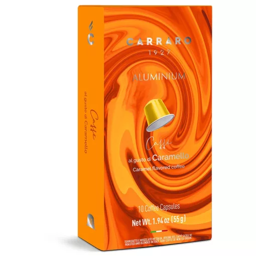 Carraro Caramel Flavored - 10 db kapszula/doboz kiszereléssel