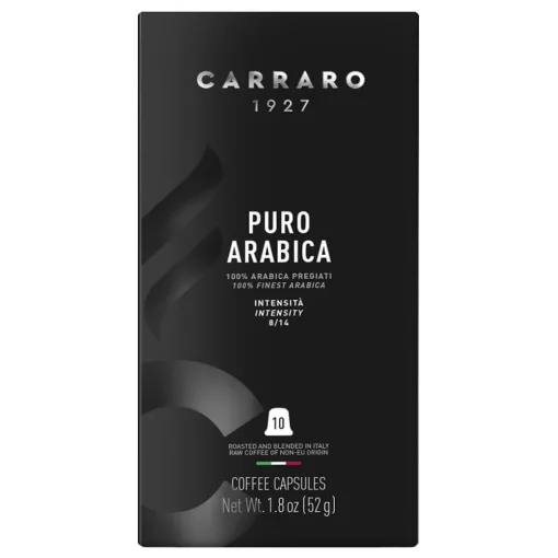 Carraro Puro Arabica Premium - 10 db kapszula/doboz kiszereléssel