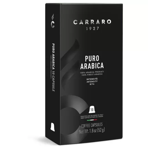 Carraro Puro Arabica Premium - 10 db kapszula/doboz kiszereléssel