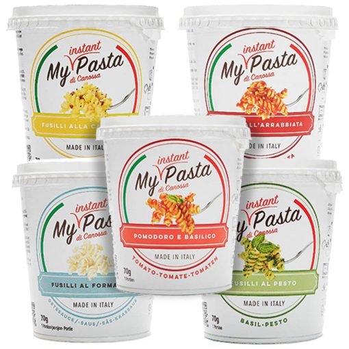 My Instant Pasta orsótészta vegyes ízekben - 5 napos vegyes-mix - 5x70 g / 5 napos csomag