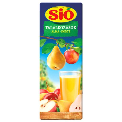 Sió Találkozások rostos Alma-Körte gyümölcsital - 1 liter