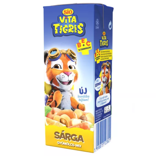 Sió Vitatigris Sárga vegyes gyümölcsital 20% - 0,2 liter