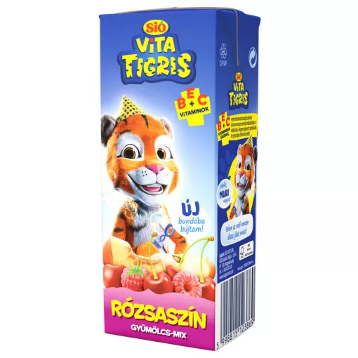 Sió Vitatigris Rózsaszín vegyes gyümölcsital - 0,2 liter