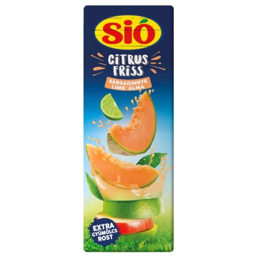 Sió Citrusfriss Sárgadinnye-Lime ital gyümölcshússal - 1 liter