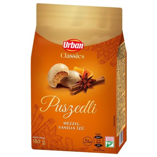 URBAN Classics Vanília ízű, mézes jellegű puszedli 180g